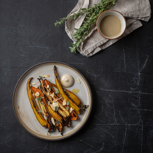 TAHINI GLAZED CARROTS