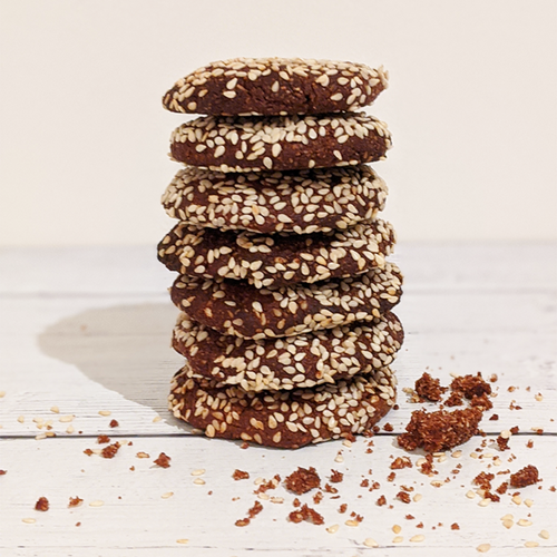 chocolate tahini cookies