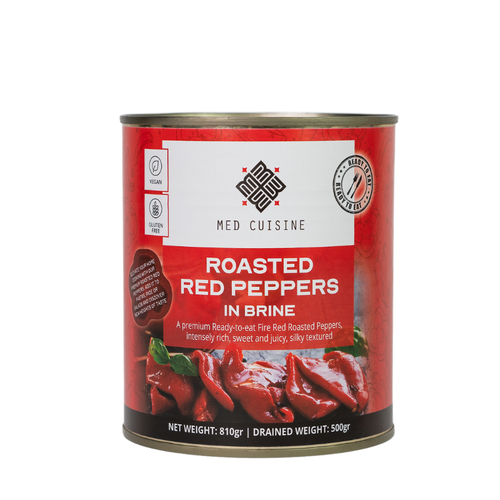Geröstete Rote Paprika in Salzlake – 810 g
